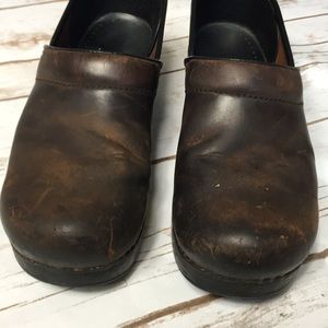 Dansko Clogs Womens Size 8 Brown Loafers Brown Dansko Slip On Shoes
